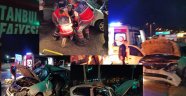 Sultangazi Arnavutköy yolunda trafik kazası