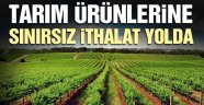 Tarım ürünlerine sınırsız ithalat yolda