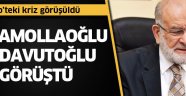 Temel Karamollaoğlu ile Ahmet Davutoğlu görüştü