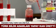 Türk bilim adamları yapay kan üretti