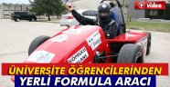 Üniversite öğrencilerinden yerli formula aracı