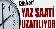 Yaz saati süresi uzatılacak!