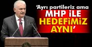 Yıldırım: MHP ayrı parti biz ayrı partiyiz ama hedefimiz aynı
