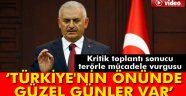 Yıldırım'dan terörle mücadele vurgusu