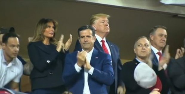 Trump'a gittiği maçta şok tepki