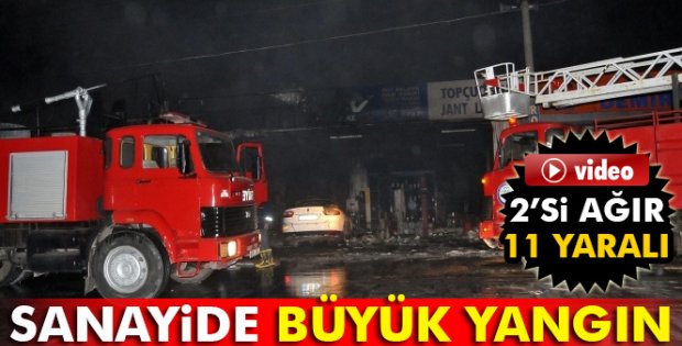 Yatağan sanayisinde yangın: 2'si ağır 11 yaralı